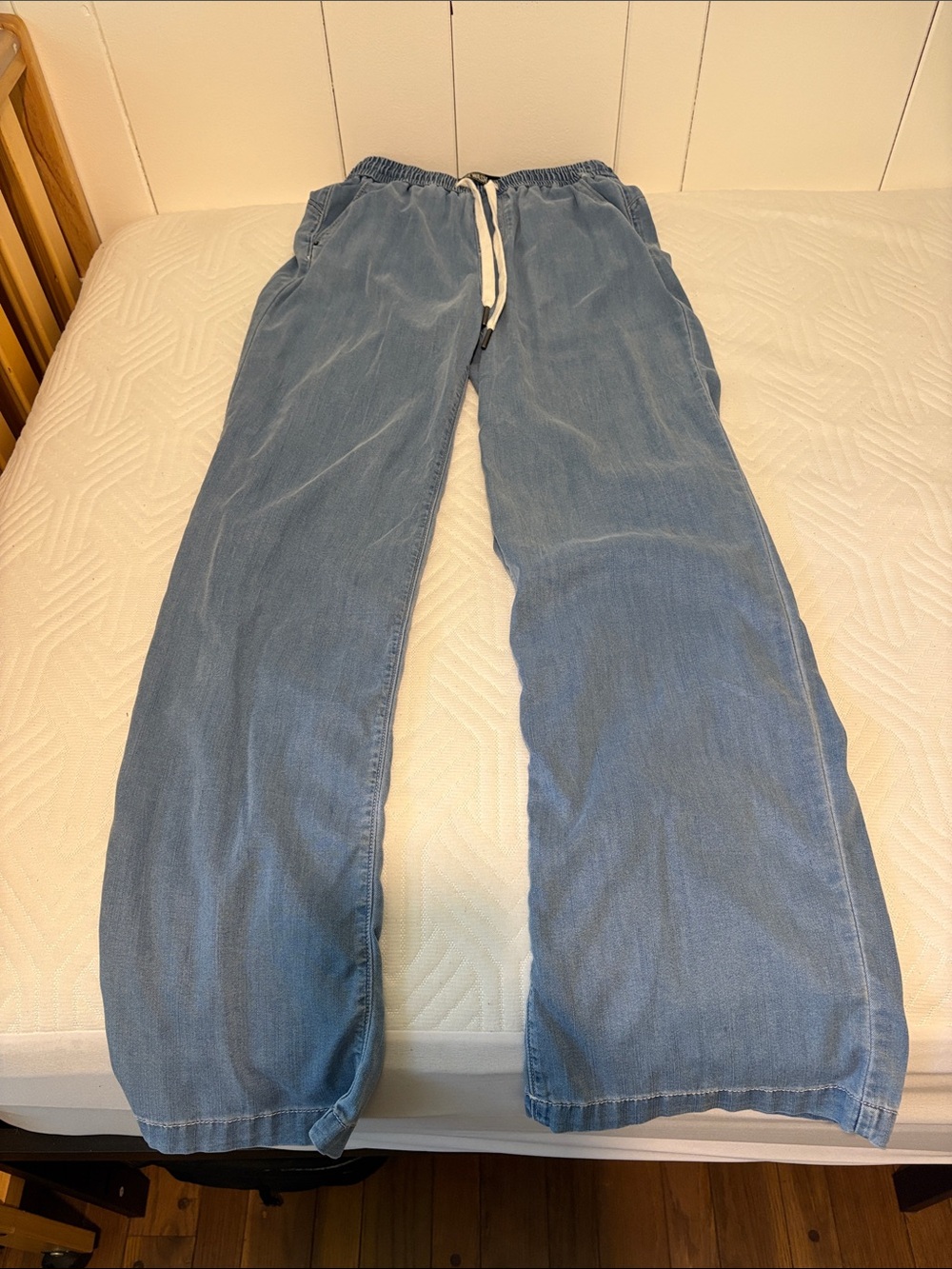 Rewash Light Blue Women's Relaxed Drawstring Jeans